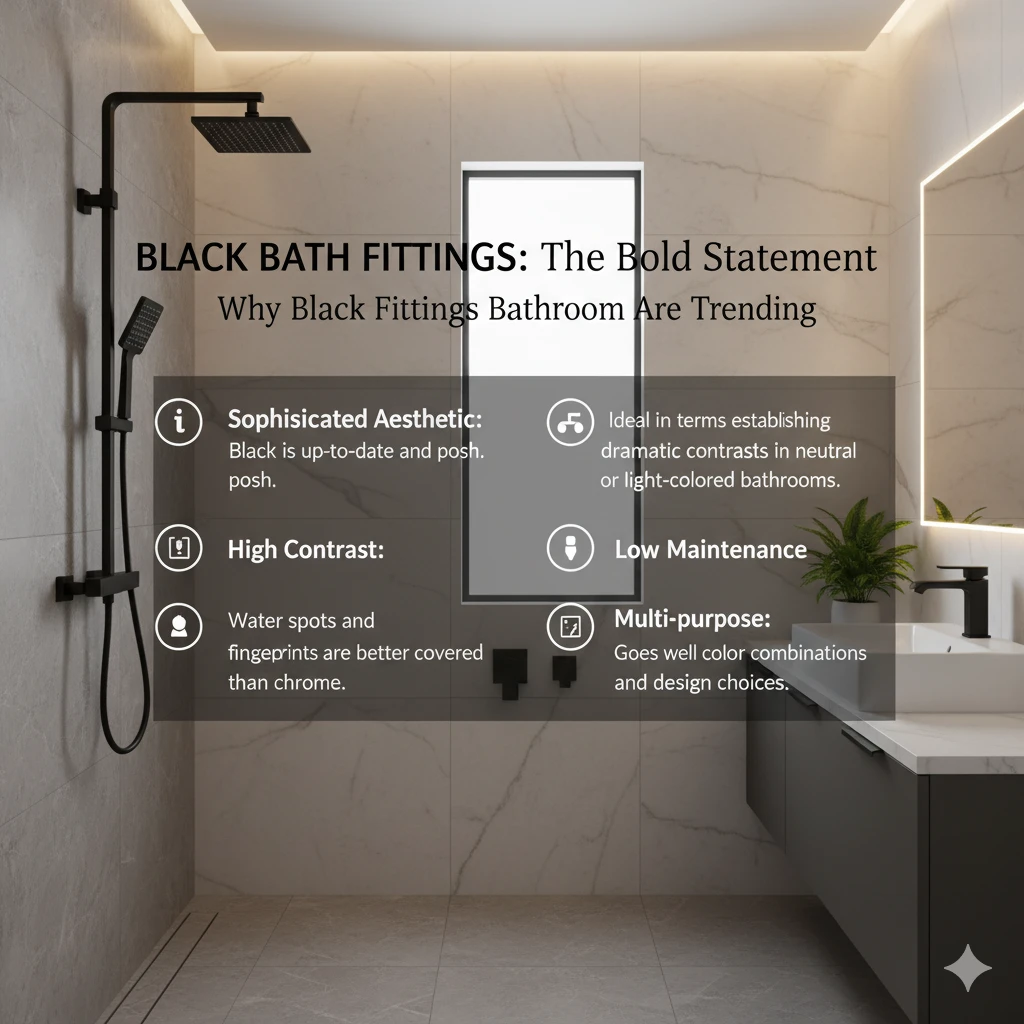 Black Bath Fittings - The Bold Statement