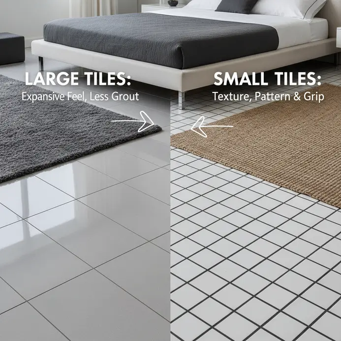 What Is the Best Tile Size for Large Bedroom or Master Bedroom?