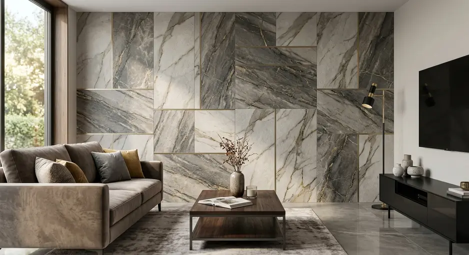 Top Trending Living Room Wall Tiles for Luxury Spaces