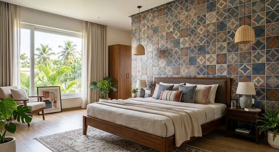 Why Bedroom Wall Tiles Are Trending in South India