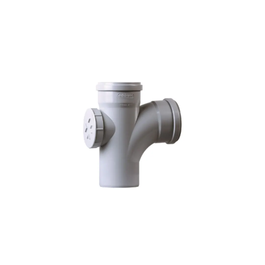 SWR Pushfit Fitting Long Swept Tee with Door