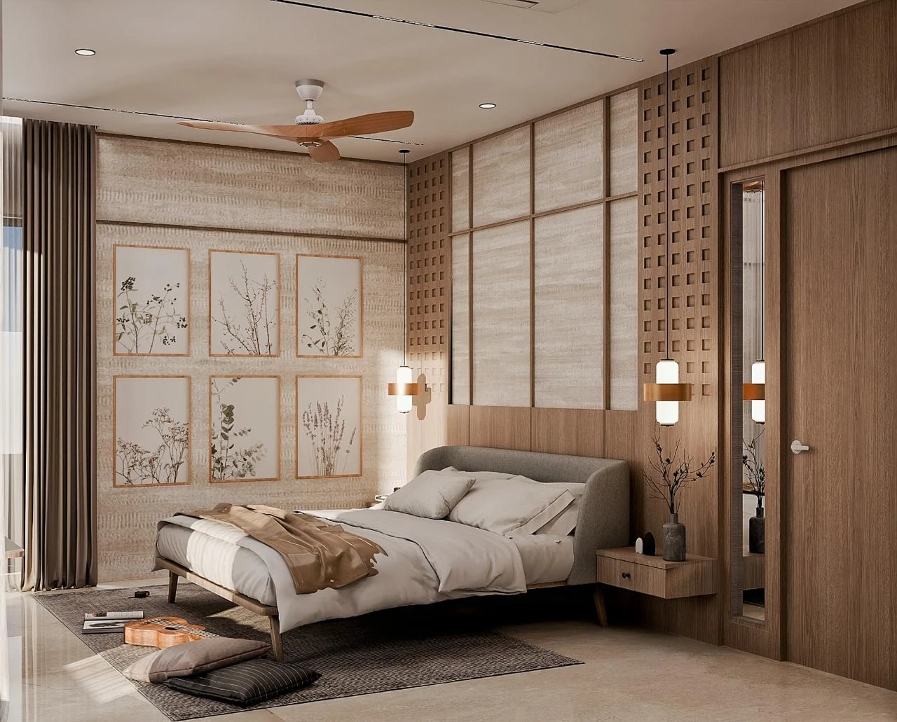 Bedroom panelling