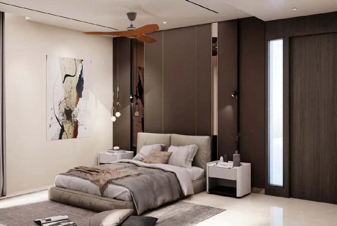 Bedroom wardrobe area 